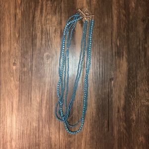 turquoise layer necklace